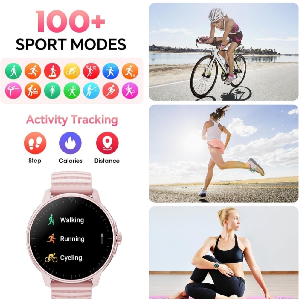 Smart Watch for Men Women Answer/Make Calls, 1.39''Touch Screen Fitness Tracker - Picture 6 of 7